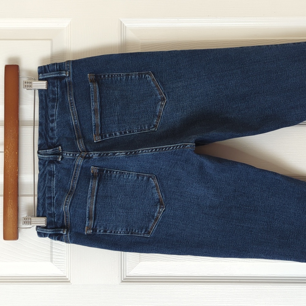 Good American Good Legs Dark Wash Mid Rise Ankle Cropped Skinny Jeans 12/31 - Picture 5 of 15